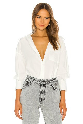 ANINE BING Mika Shirt in White from Revolve.com | Revolve Clothing (Global)