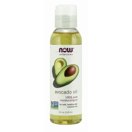 NOW Solutions, Avocado Oil, 100% Pure Moisturizing Oil, Nutrient Rich and Hydrating, 4-Ounce | Walmart (US)