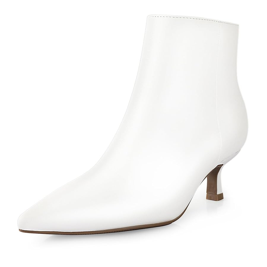 Kitten Heel Ankle Boots for Women - Black Kitten Heels Ankle Booties Womens Winter Fall Boots for... | Amazon (US)