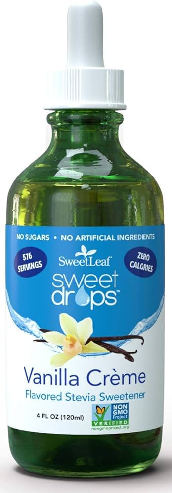 SweetLeaf Drops Liquid Stevia Sweetener, Vanilla Creme, 4 Oz | Amazon (US)