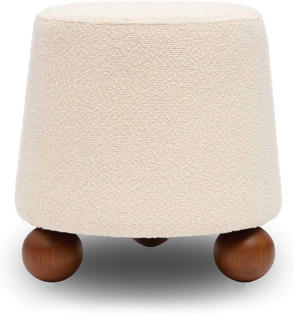 Tov Furniture Jaine Upholstered Stool (Cream) | Amazon (US)