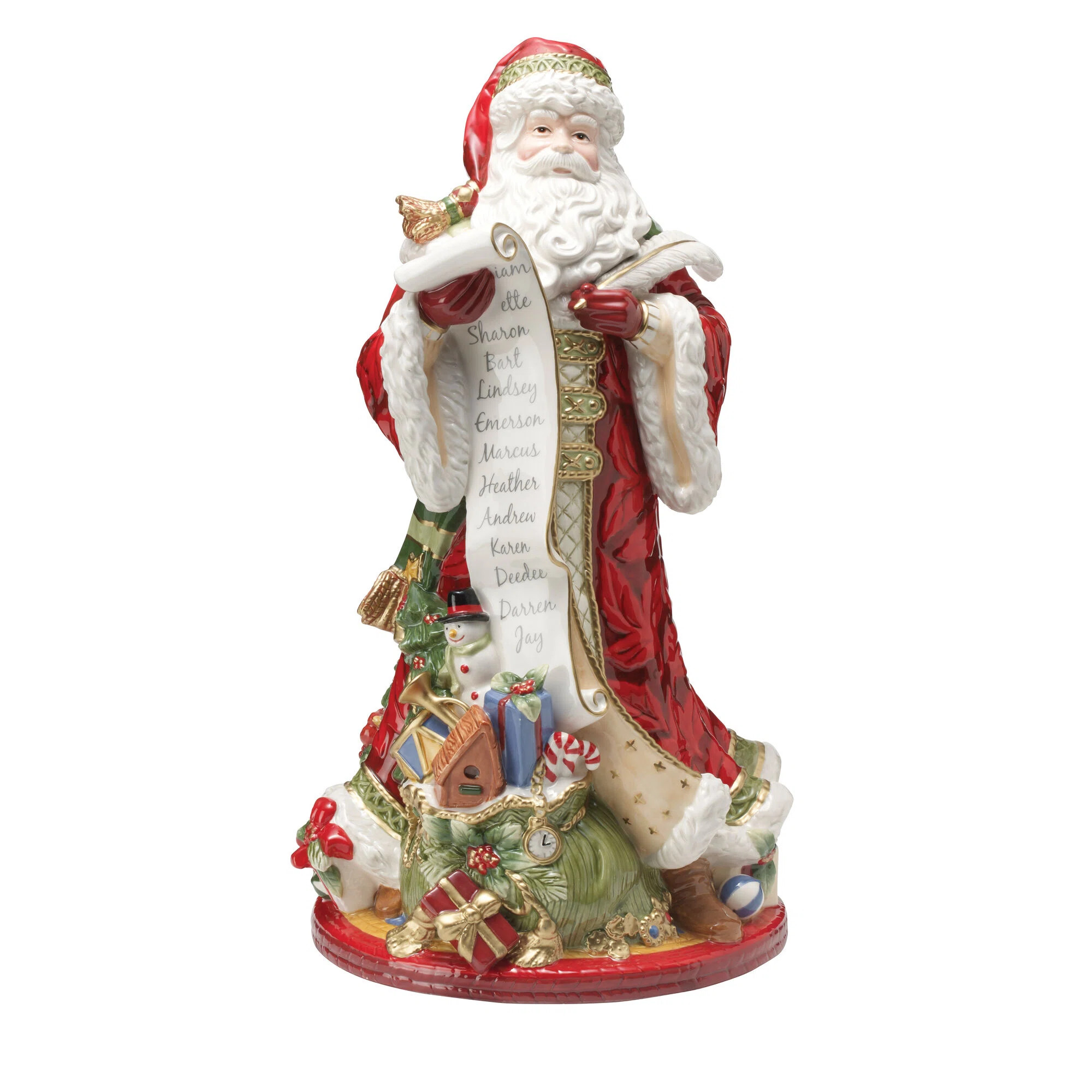 Fitz and Floyd Holiday Home Santa Figurine, 18.75 Inch | Wayfair North America