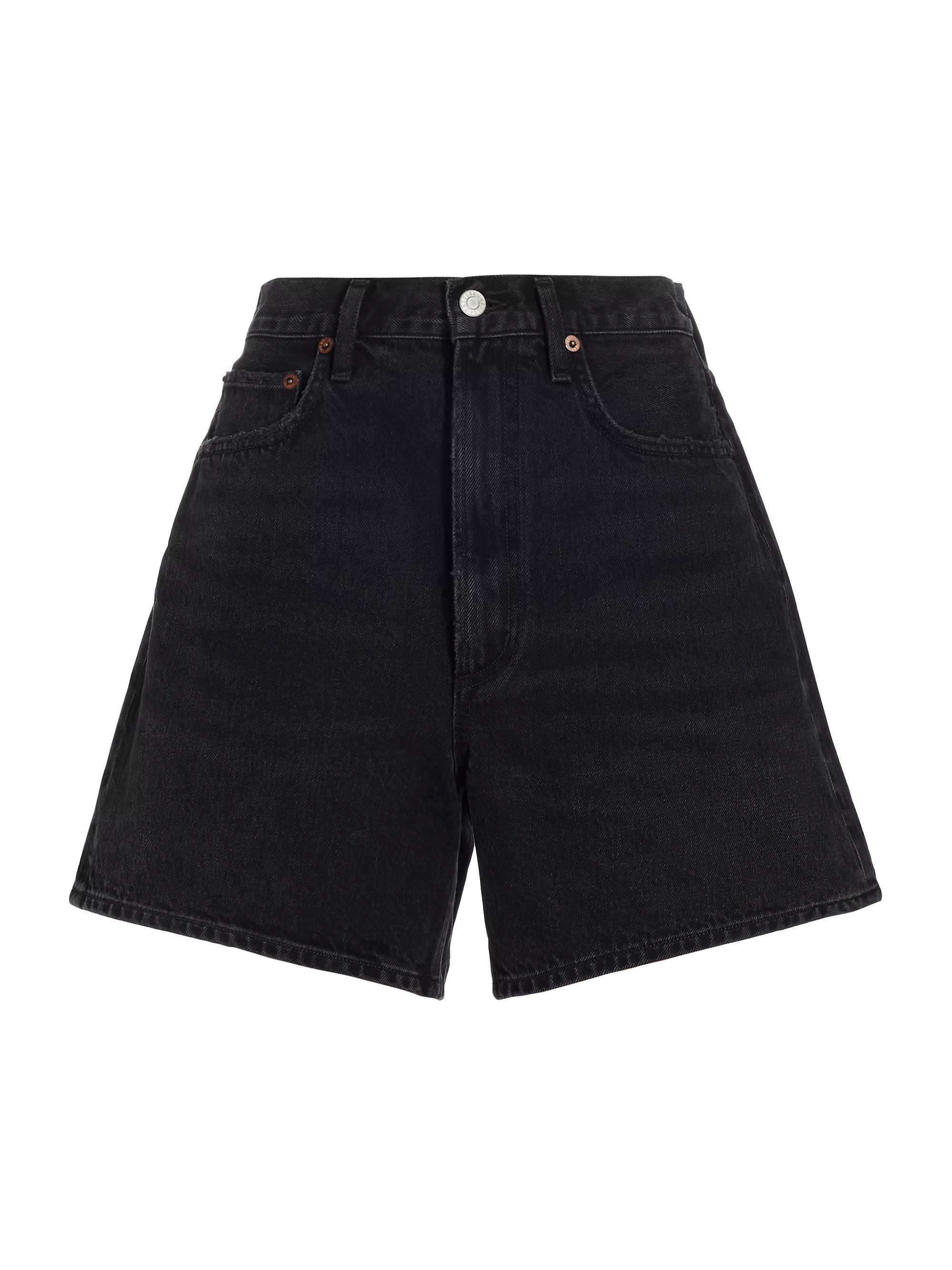 Stella High-Rise Denim Shorts | Saks Fifth Avenue
