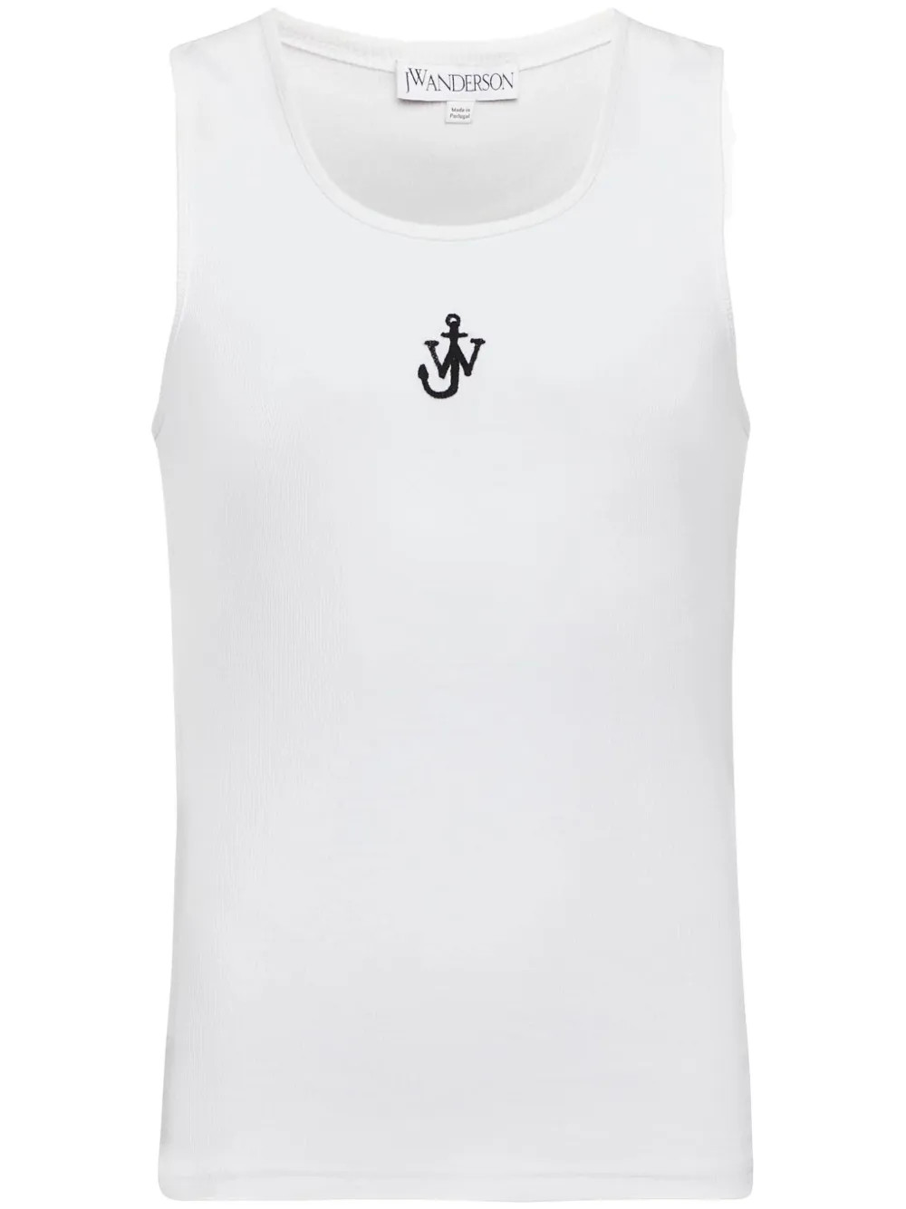 JW Anderson Anchor Logo Tank Top | White | FARFETCH | Farfetch Global