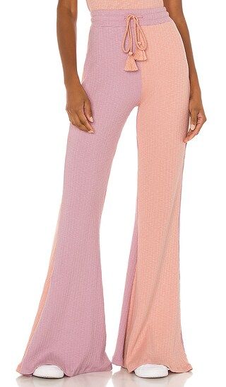 LoveShackFancy Flores Pant in Lilac Candy - Rose. Size L (also in M, S). | Revolve Clothing (Global)