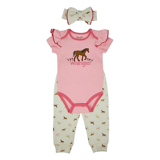 Wrangler  Pink Horse Jogger Set | Tractor Supply
