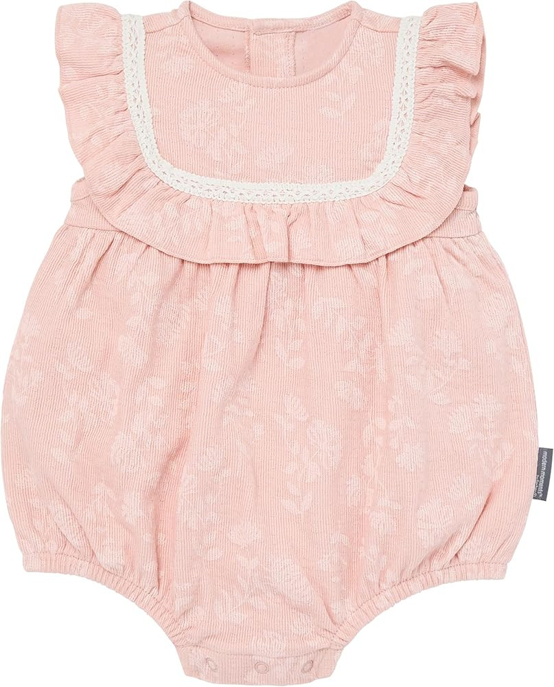 Modern Moments by Gerber baby-girls Ruffle Bodice Bubble Romper | Amazon (US)