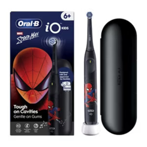 Oral-B iO Kids Marvel Spiderman Electric Toothbrush, 1 Toothbrush Head, 1 Travel Case | Boots.com