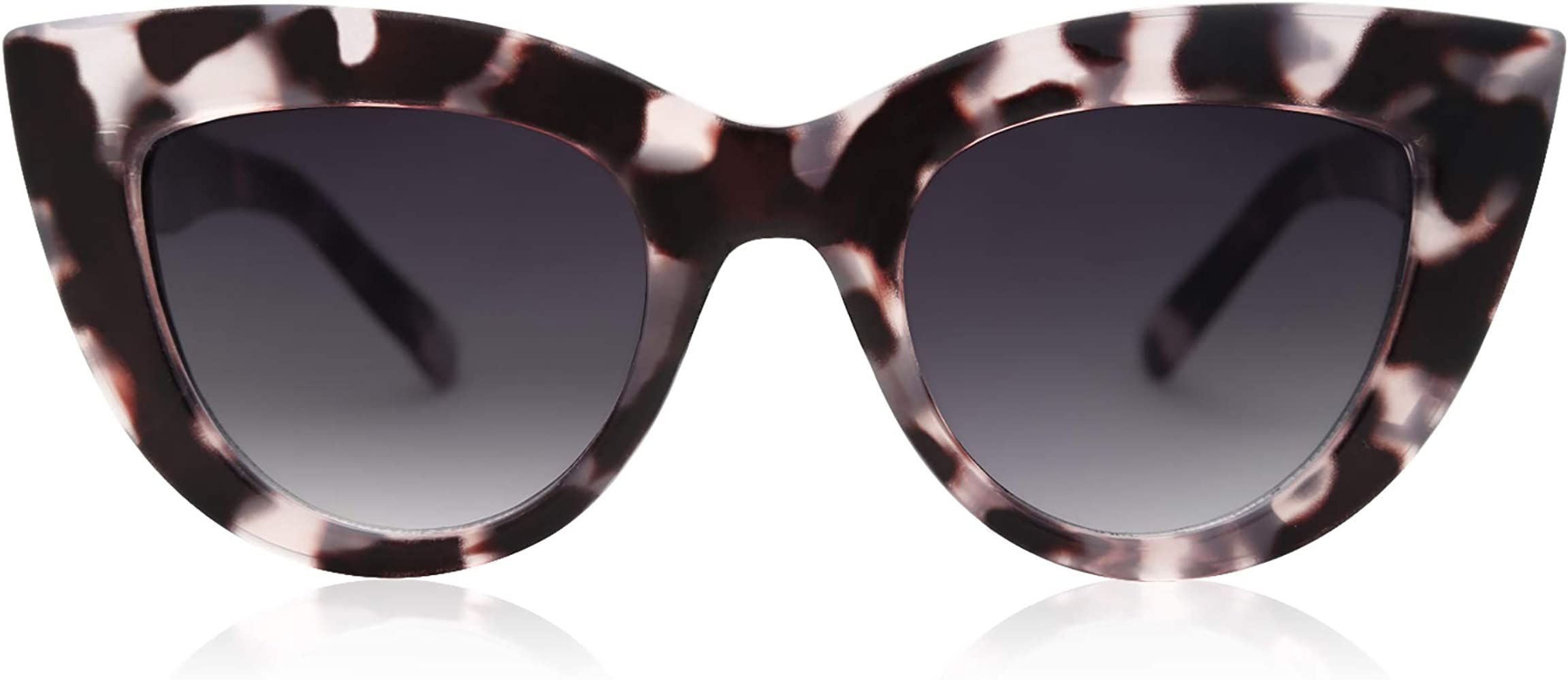 Retro Vintage Cateye Sunglasses for Women Plastic Frame Mirrored Lens SJ2939 | Amazon (US)