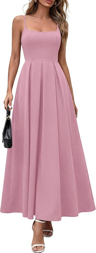 PRETTYGARDEN Cocktail Dresses for Women 2026 Spring Elegant Ruffle A Line Long Flowy Summer Forma... | Amazon (US)