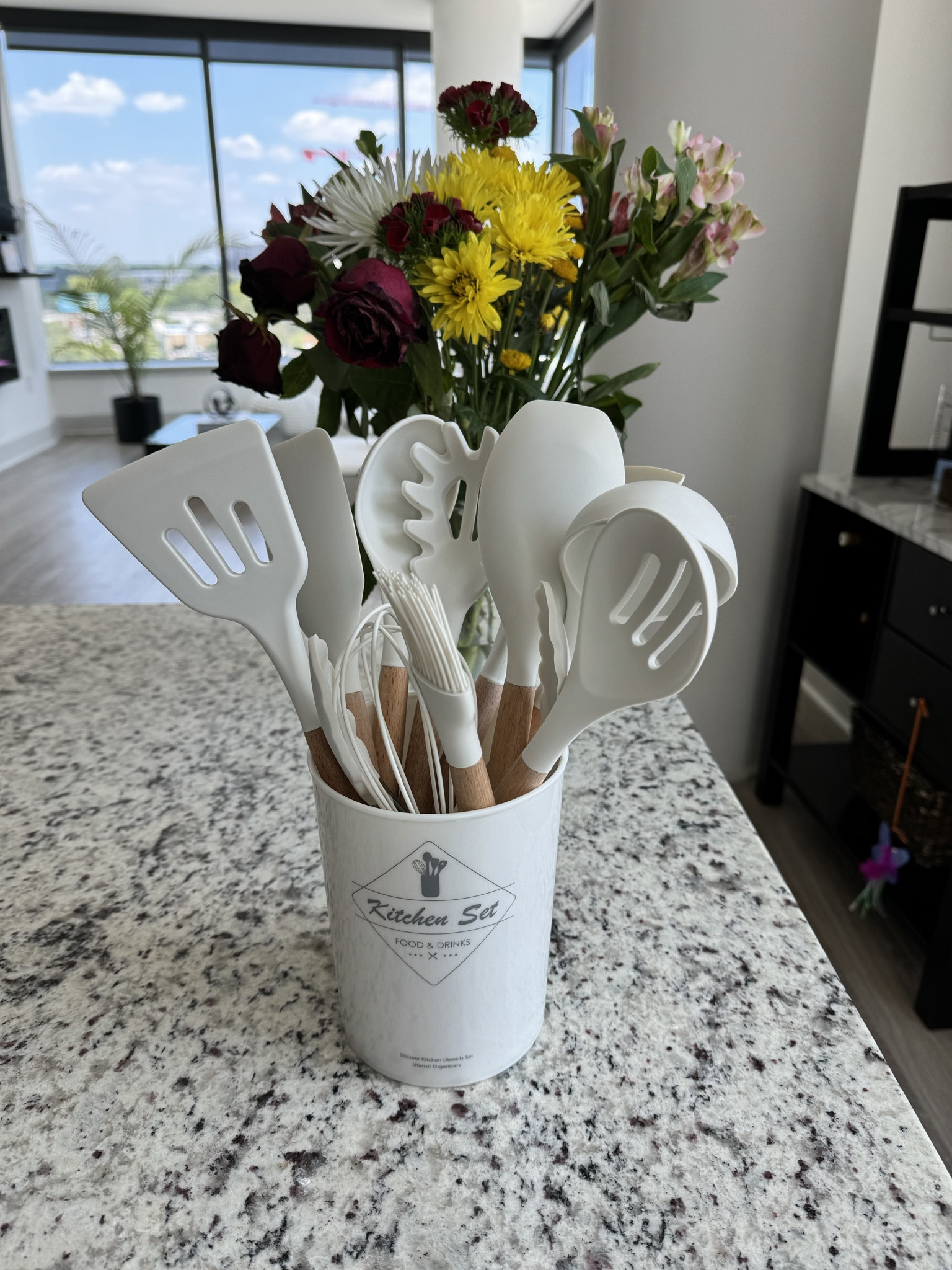 BEST set of kitchen utensils I’ve found. Super durable, aesthetic, and affordable. Can turn the holder to either side if you want to see the logo or want it to be plain! 

#LTKfamily #LTKfindsunder50 #LTKhome