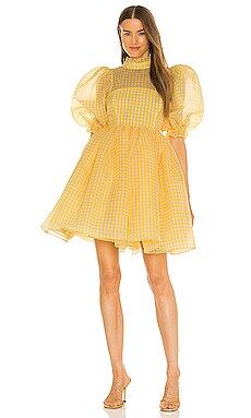 Selkie The Royal Puff Dress in Buttercream Gingham from Revolve.com | Revolve Clothing (Global)