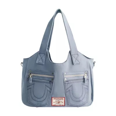 True Religion Horseshoe Stitch Denim Satchel | Belk