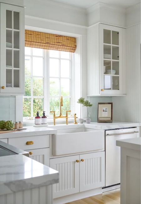 Farm house sink white kitchen decor 

#LTKHome #LTKStyleTip #LTKFindsUnder100