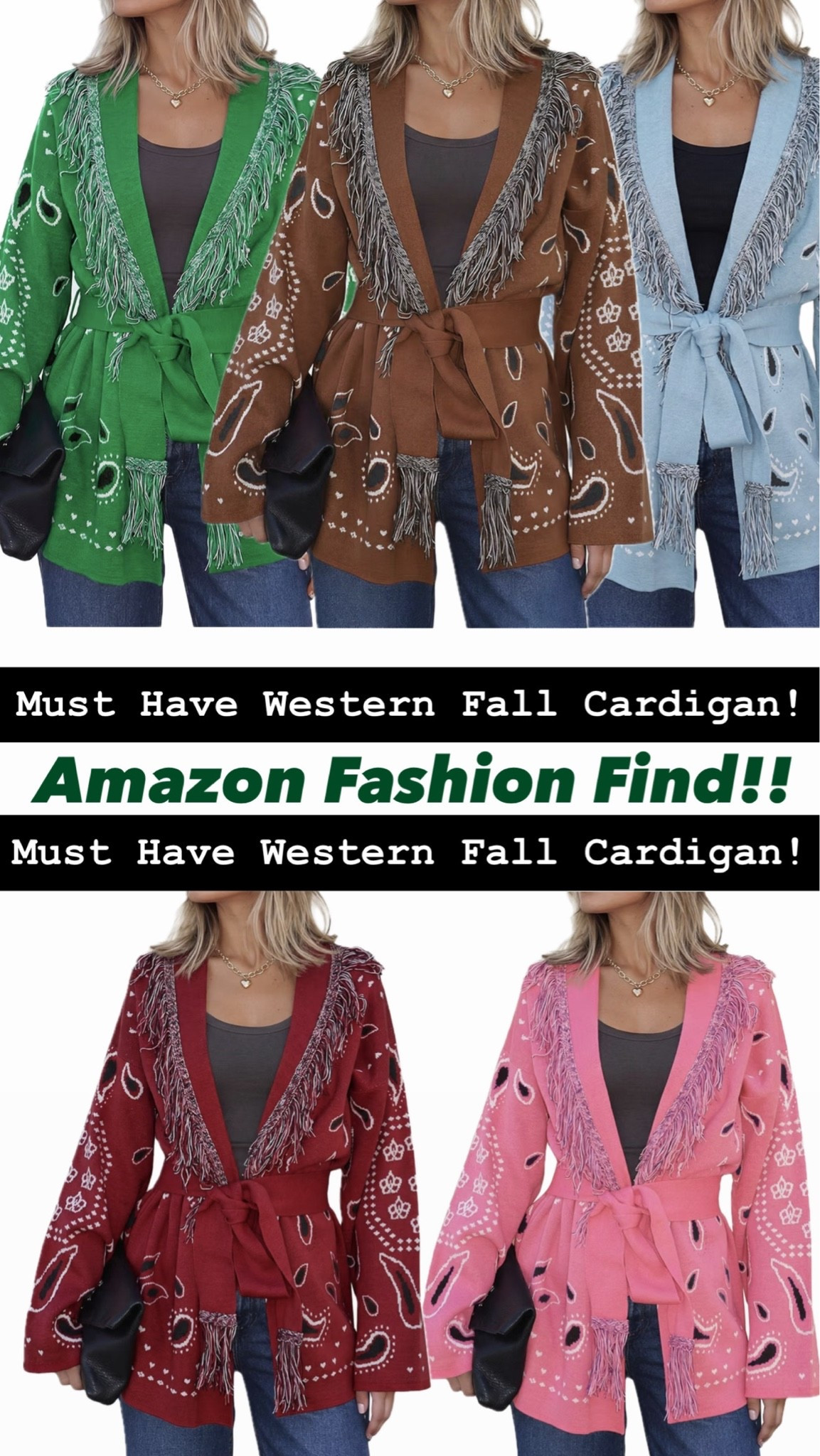 Western Fall Cardigan for Women! This cardigan from Amazon is going viral because it’s so good!!

#LTKmomlife #LTKootd #LTKgrwm