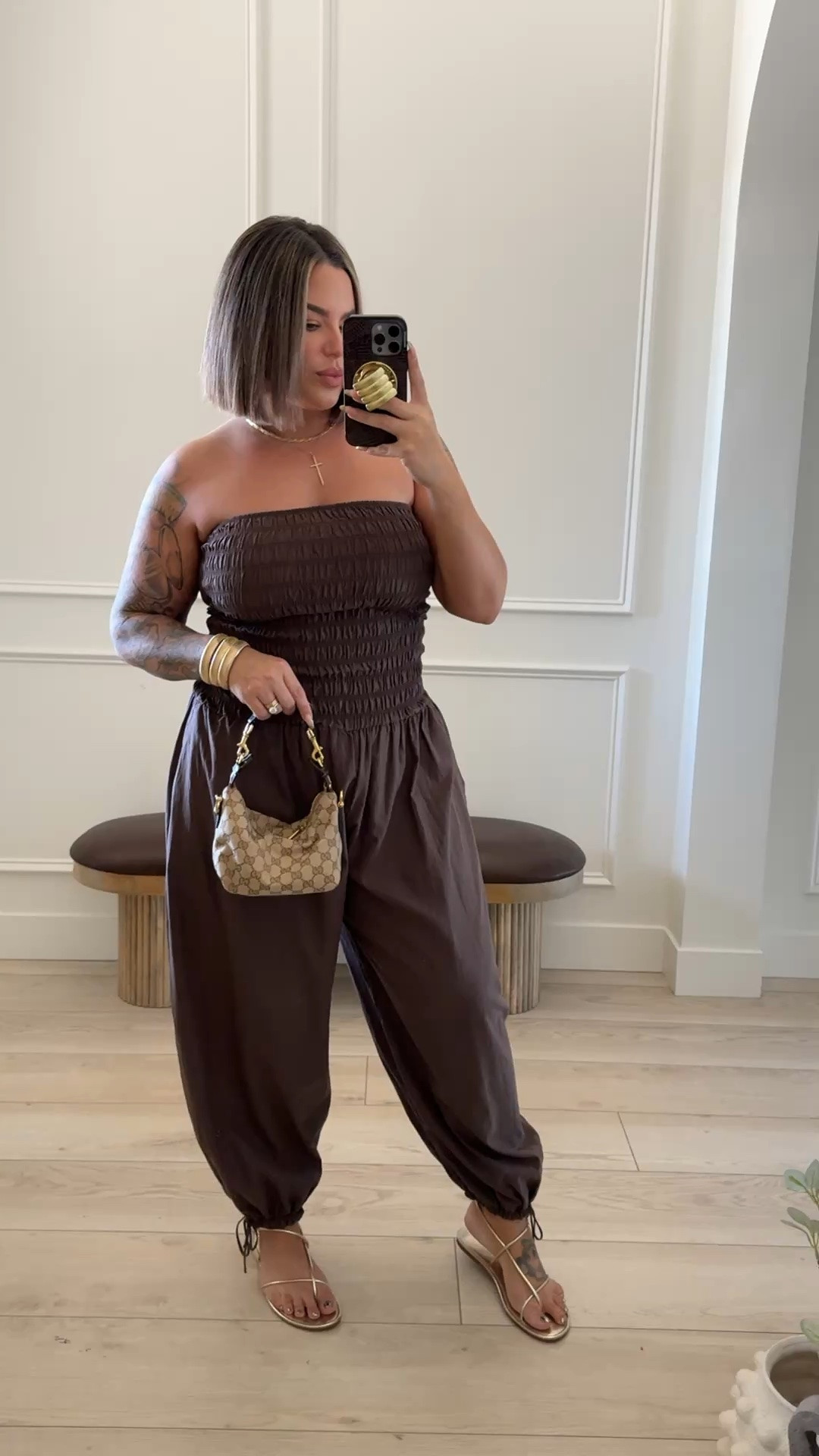 Jumpsuit size L 
Use code shayna15 on Miranda Frye to save $ 
Also linked my fragrance it’s such a fire combo !