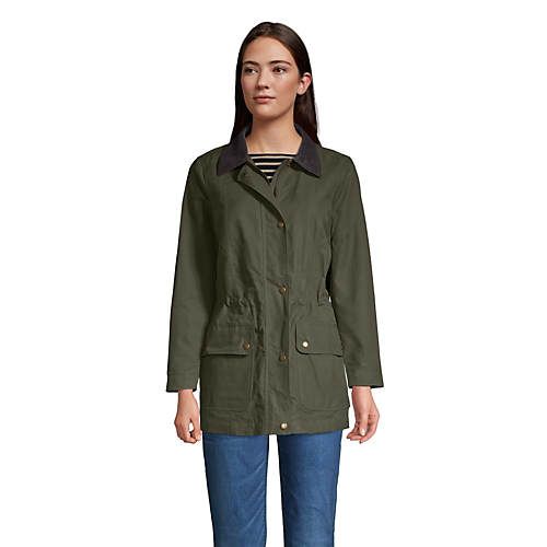 Women's Waxed Cotton Barn Jacket | Lands' End (US)