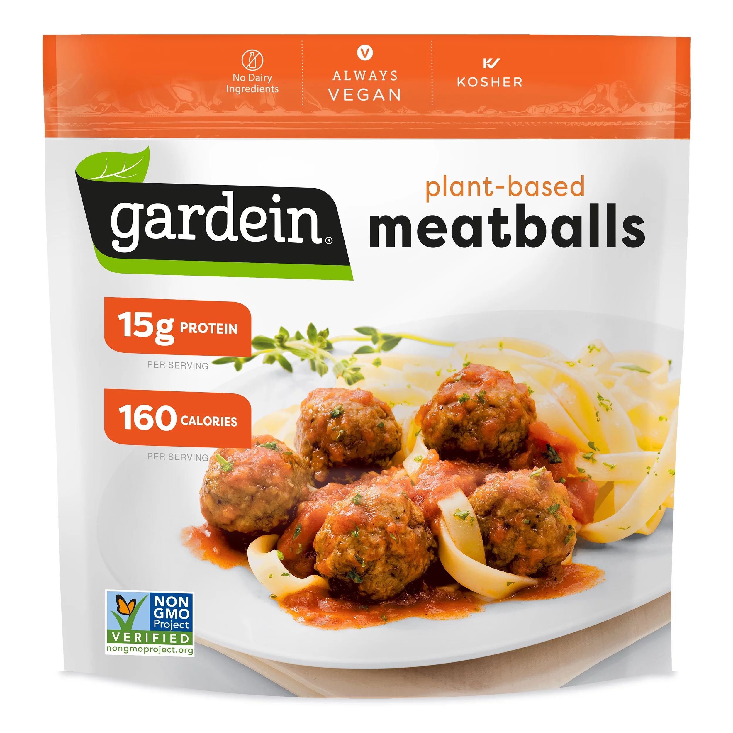 Gardein Plant-Based Vegan Classic Meatless Meatballs, 12.7oz, 12 CT Resealable Bag (Frozen) - Wal... | Walmart (US)