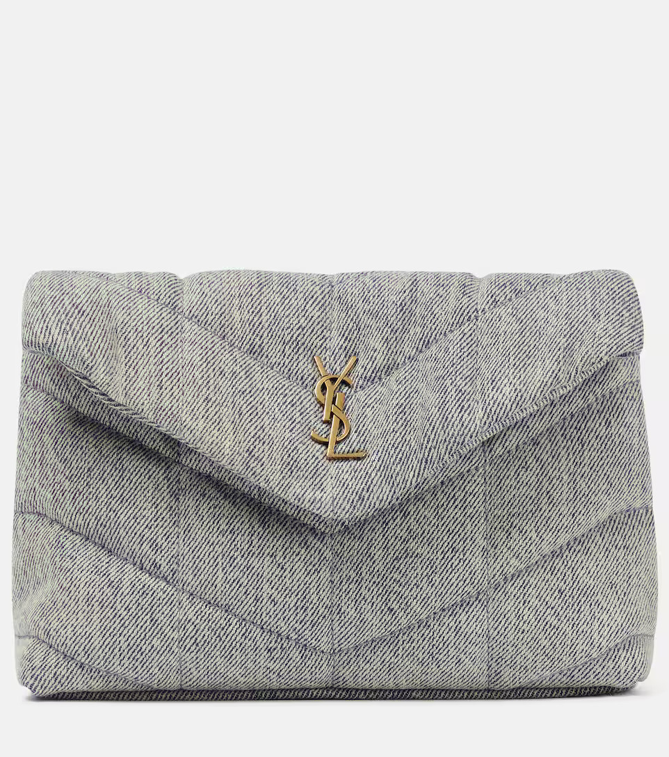 Puffer Small denim clutch | Mytheresa (US/CA)