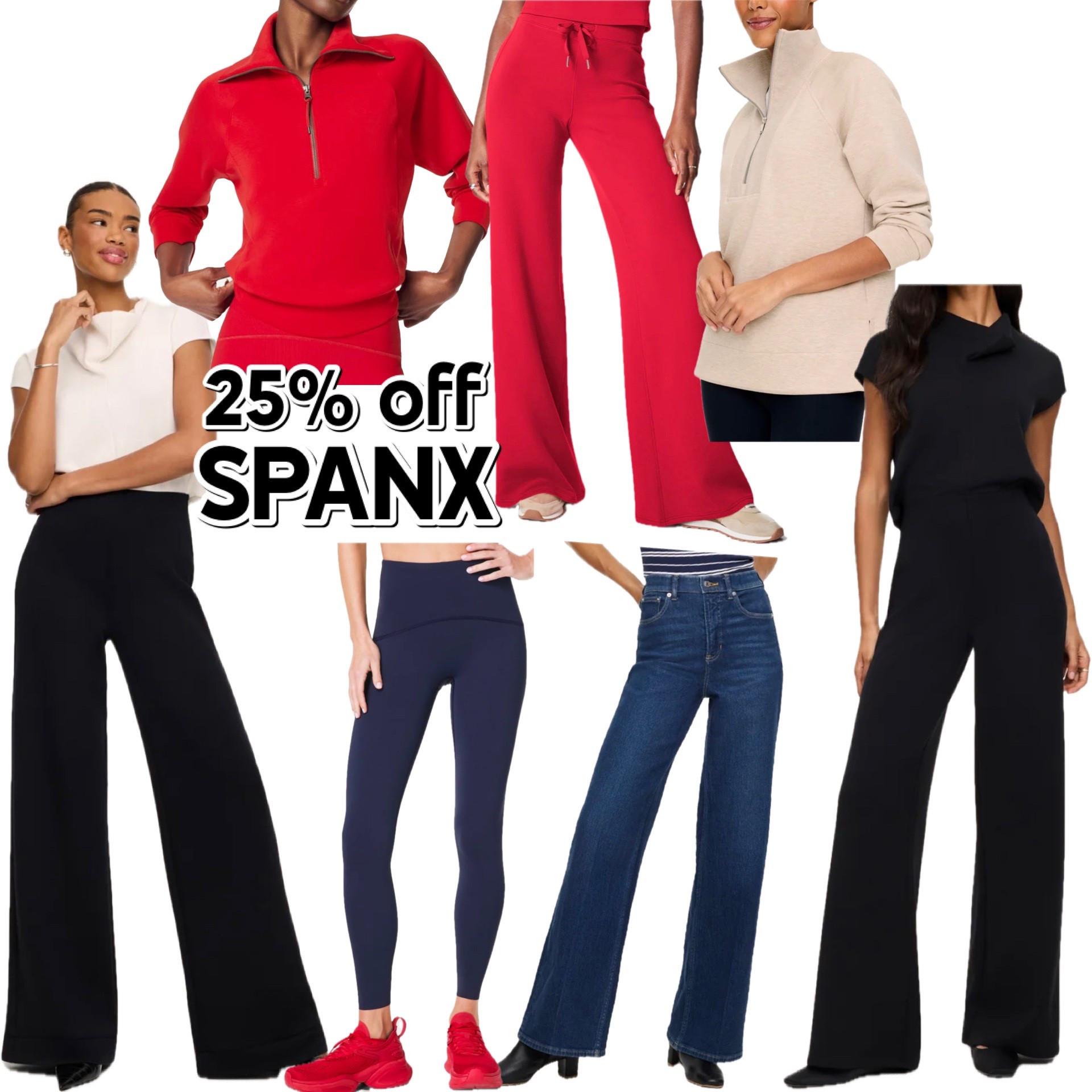 Spanx is 25% off right now through the LTK app. Copy the promo code in this post and add it to your Spanx checkout.

#LTKOver40 #LTKmomlife #LTKSaleAlert