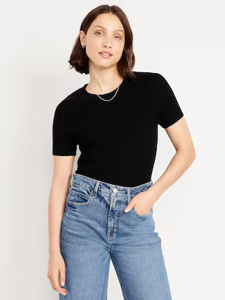 Textured Bouclé T-Shirt | Old Navy (US)