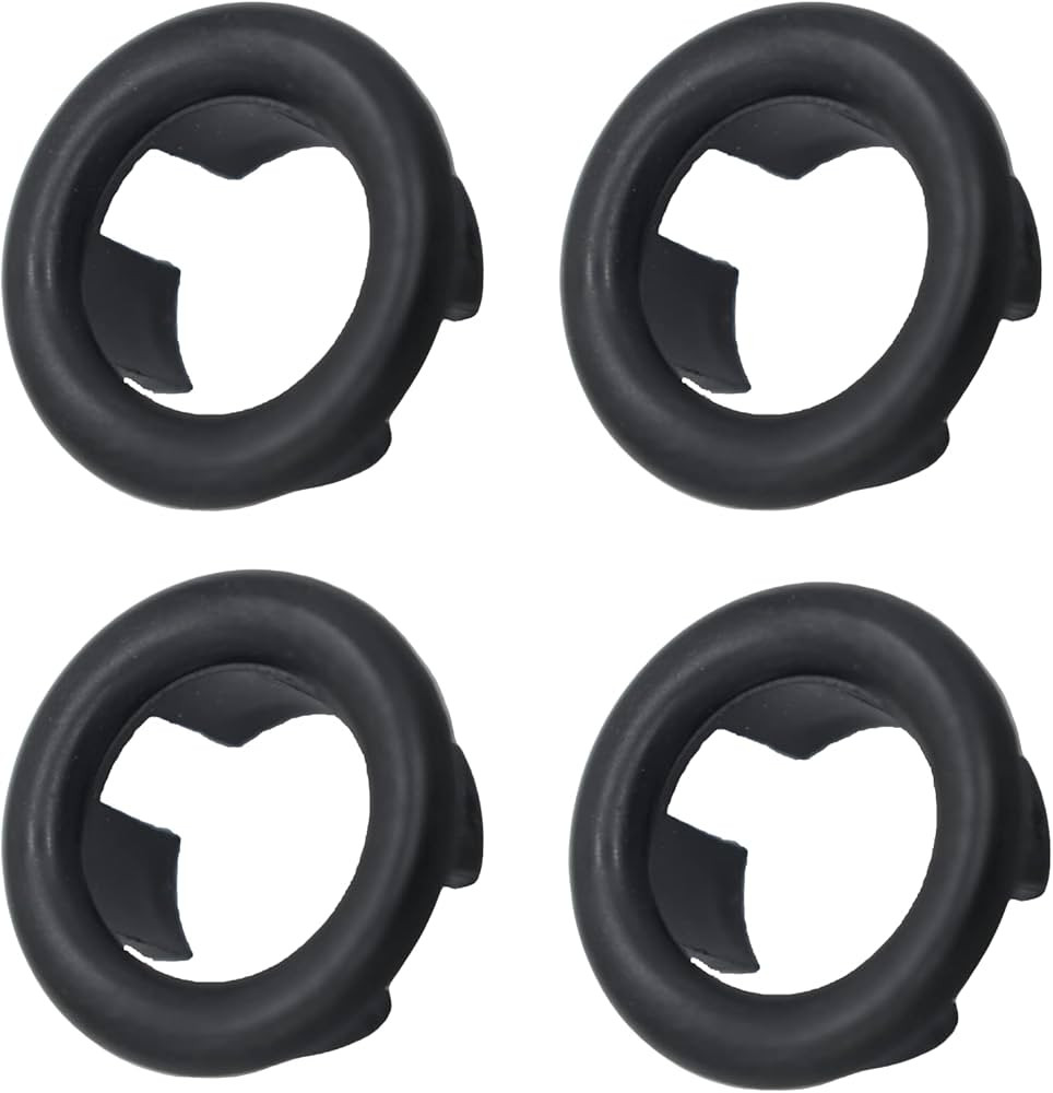 4 Pack Bathroom Basin Sink Round Hole Trim Overflow Cover Rings Hole Insert in Cap Hollow Ring Tr... | Amazon (US)