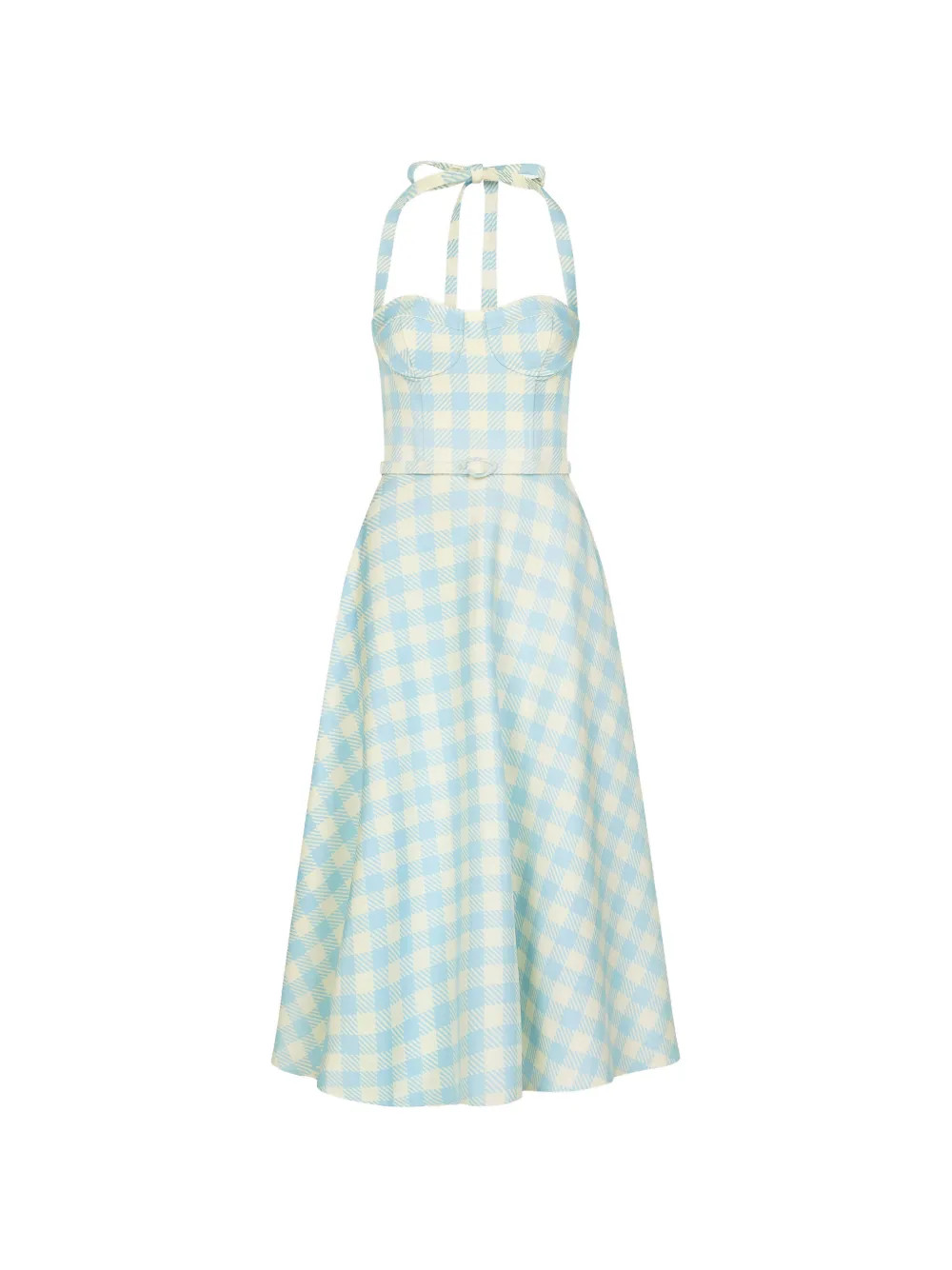 Abito midi a quadretti | Farfetch Global