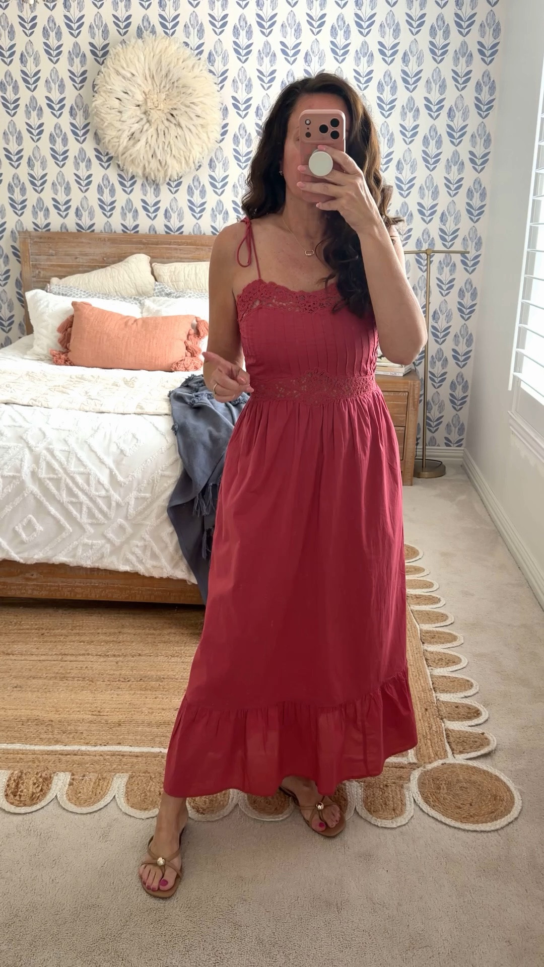 Target maxi dress with the prettiest cut out details! Wearing a small.
.

#LTKdayinmylife #LTKootd #LTKSeasonal