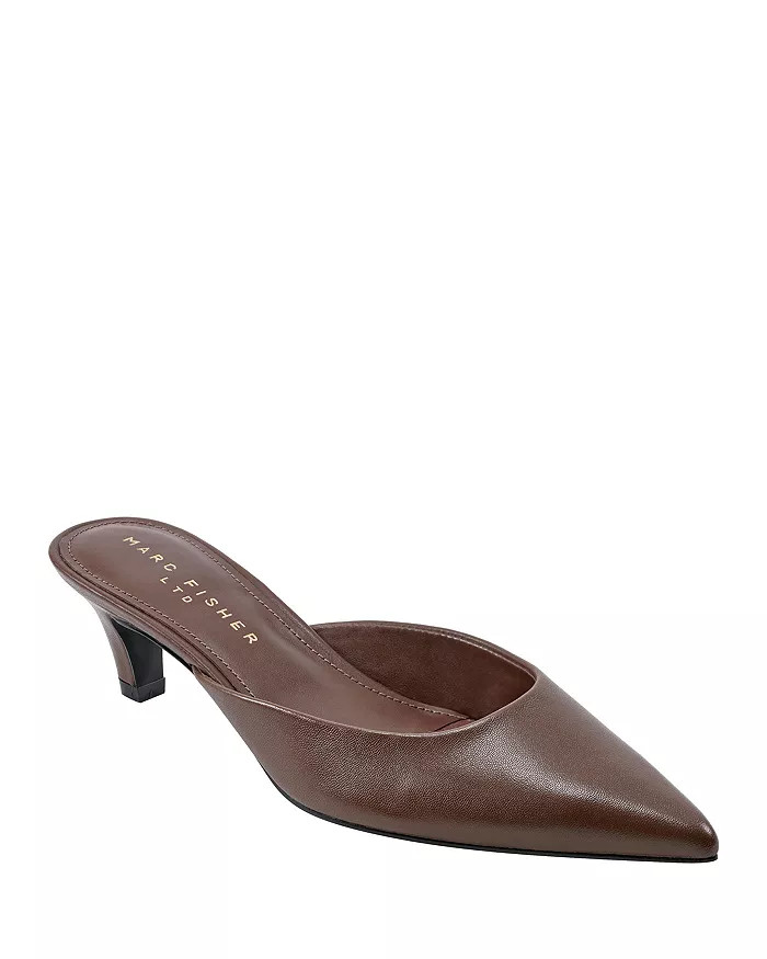 Marc Fisher LTD. Women's Rosa Pointed Toe Kitten Heel Slide Pumps Shoes - Bloomingdale's | Bloomingdale's (US)