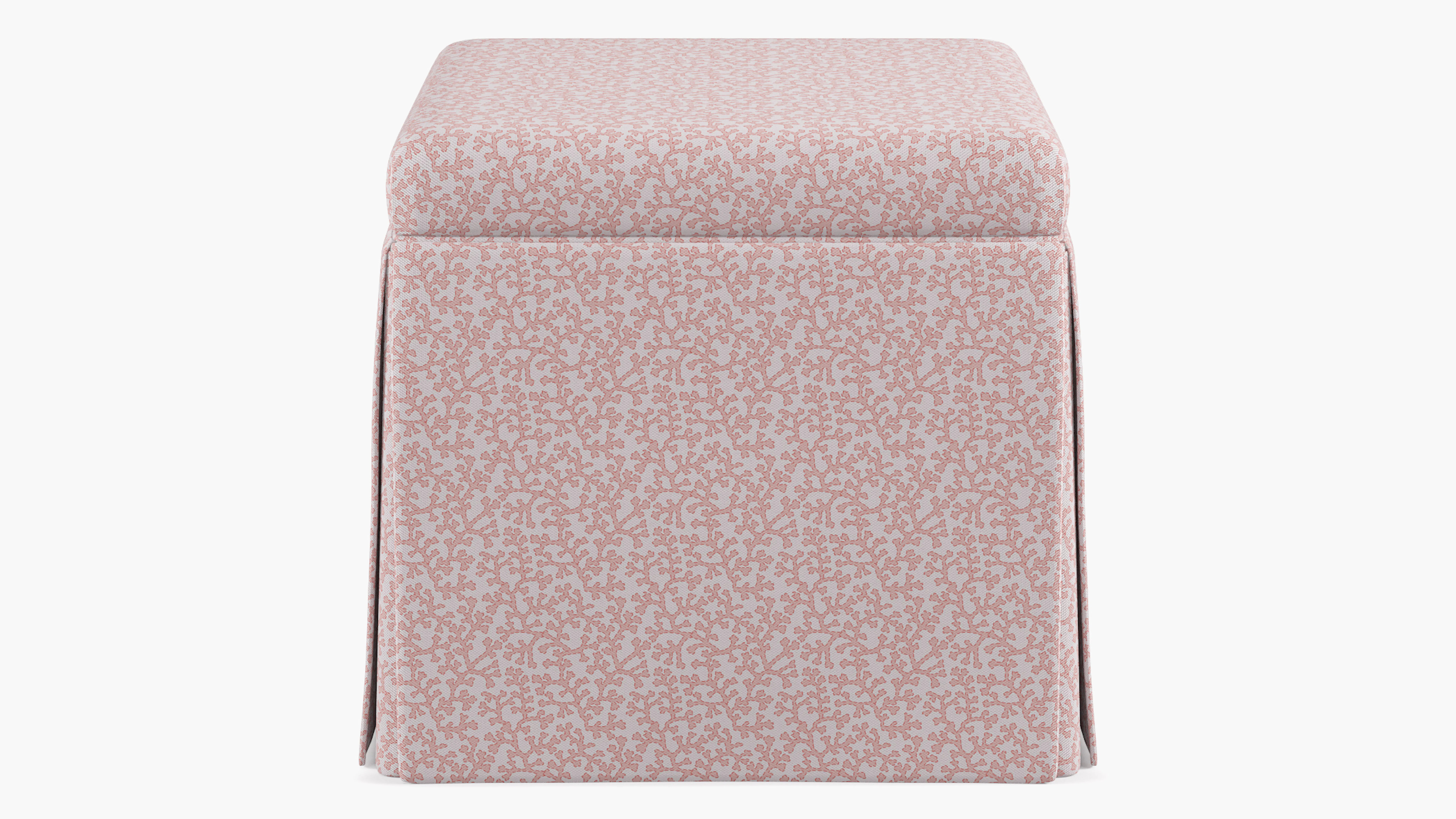 Skirted Storage Ottoman | The Inside
