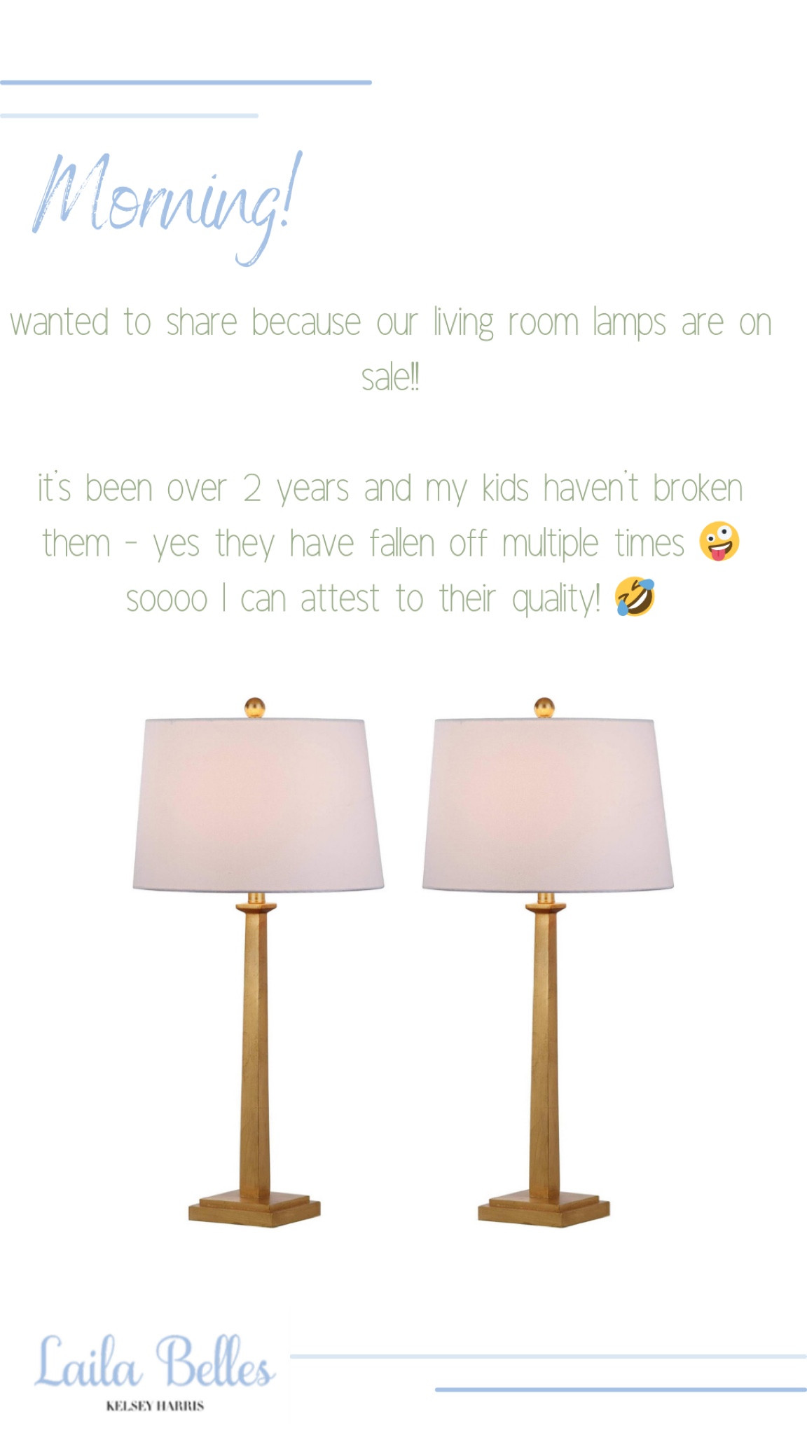 Our living room lamps are on sale!! I’m obsessed with them…my kids haven’t broken them in 2 years 🤪 seriously they are great quality for the price!!
.
.
#amazonfind #amazonhomefind 

#LTKhome #LTKsalealert