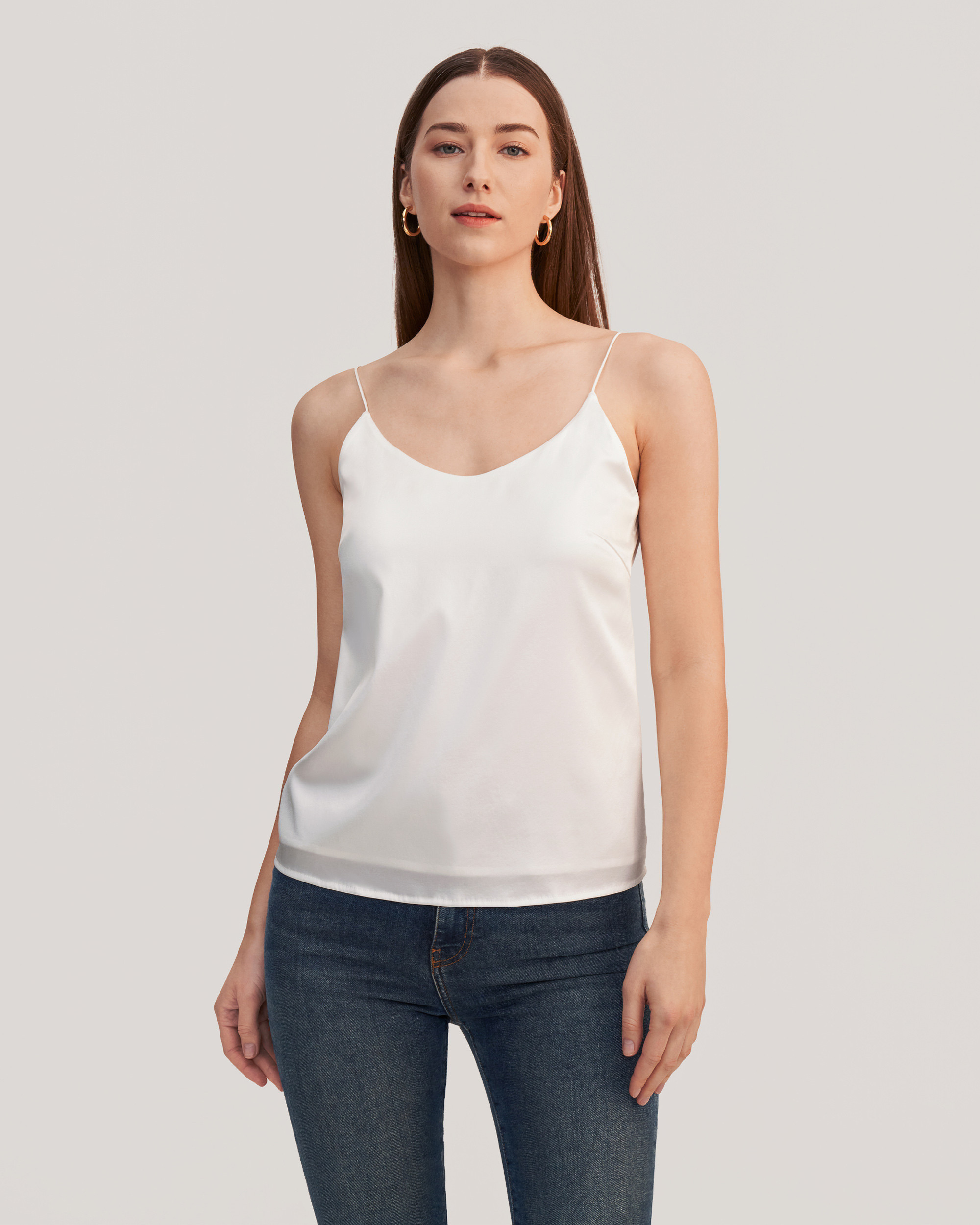 Built-in Bra Comfy Silk Camisole | LilySilk
