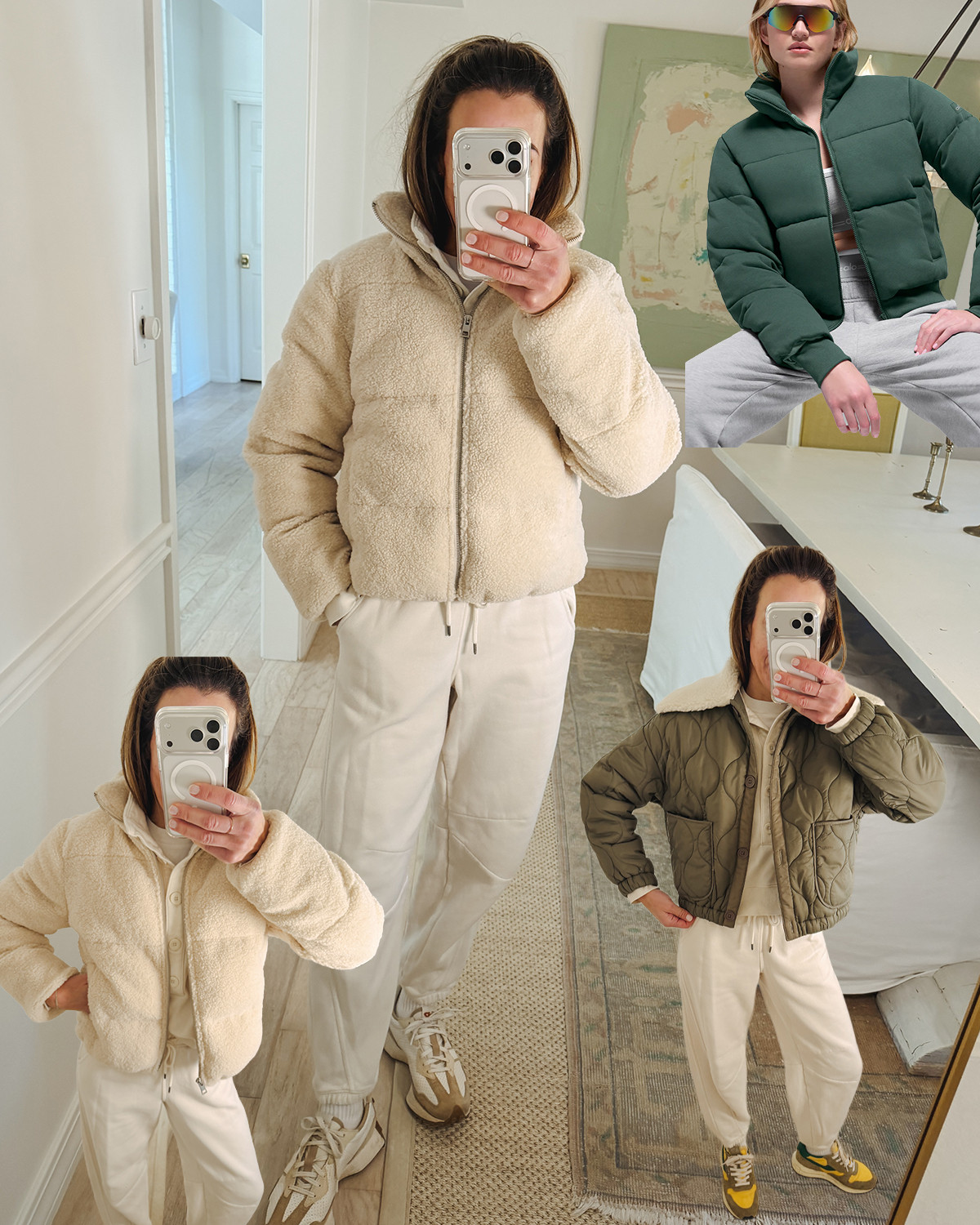 alo or target!? love the cream color. Also comes in pink. the other quilted jacket is lighter weight and I wear a ton. both run tts. 

 #LTKmomlife #LTKOver40 #LTKFindsUnder50