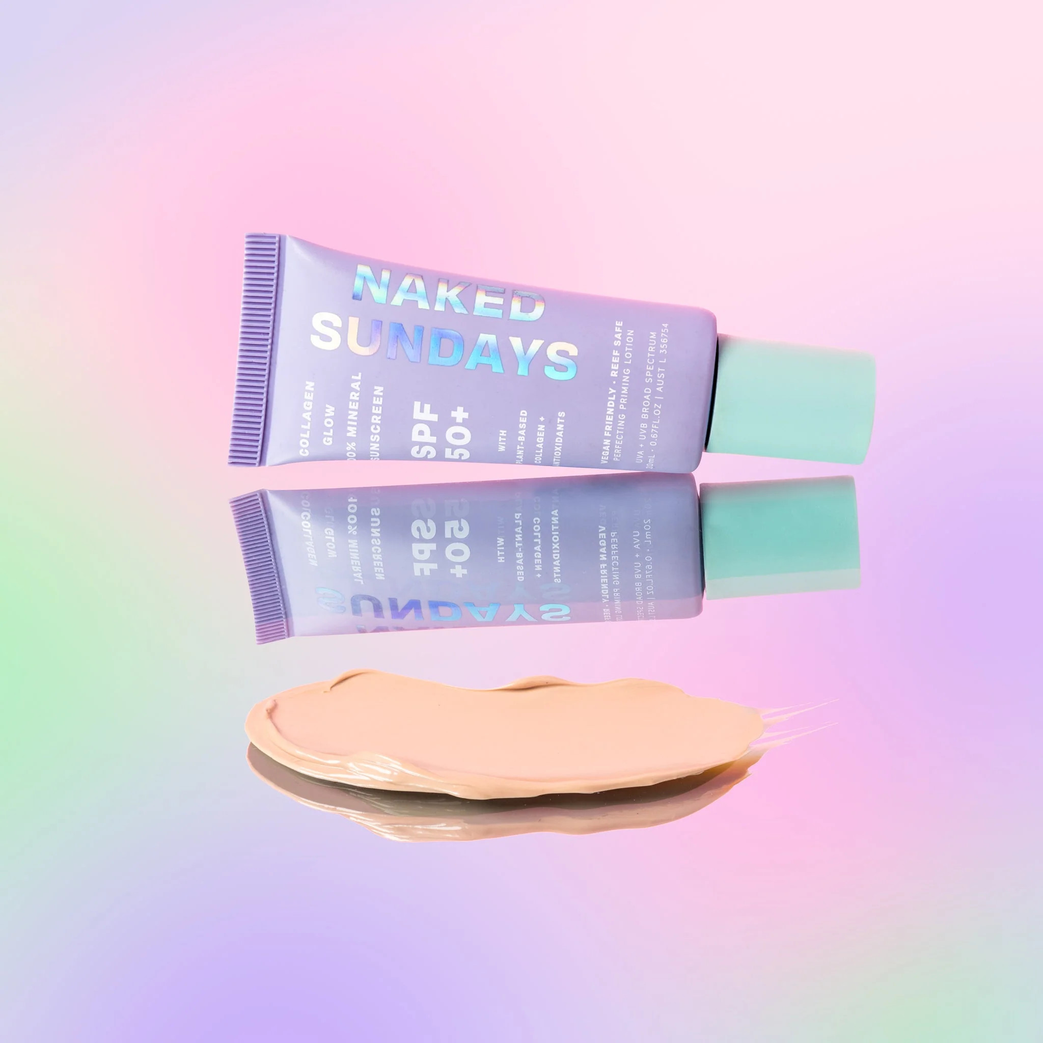 AUSTRALIA'S BEST INVISIBLE 100% MINERAL SPF 50+ WITH VEGAN COLLAGEN - NAKED SUNDAYS | Naked Sundays (US)