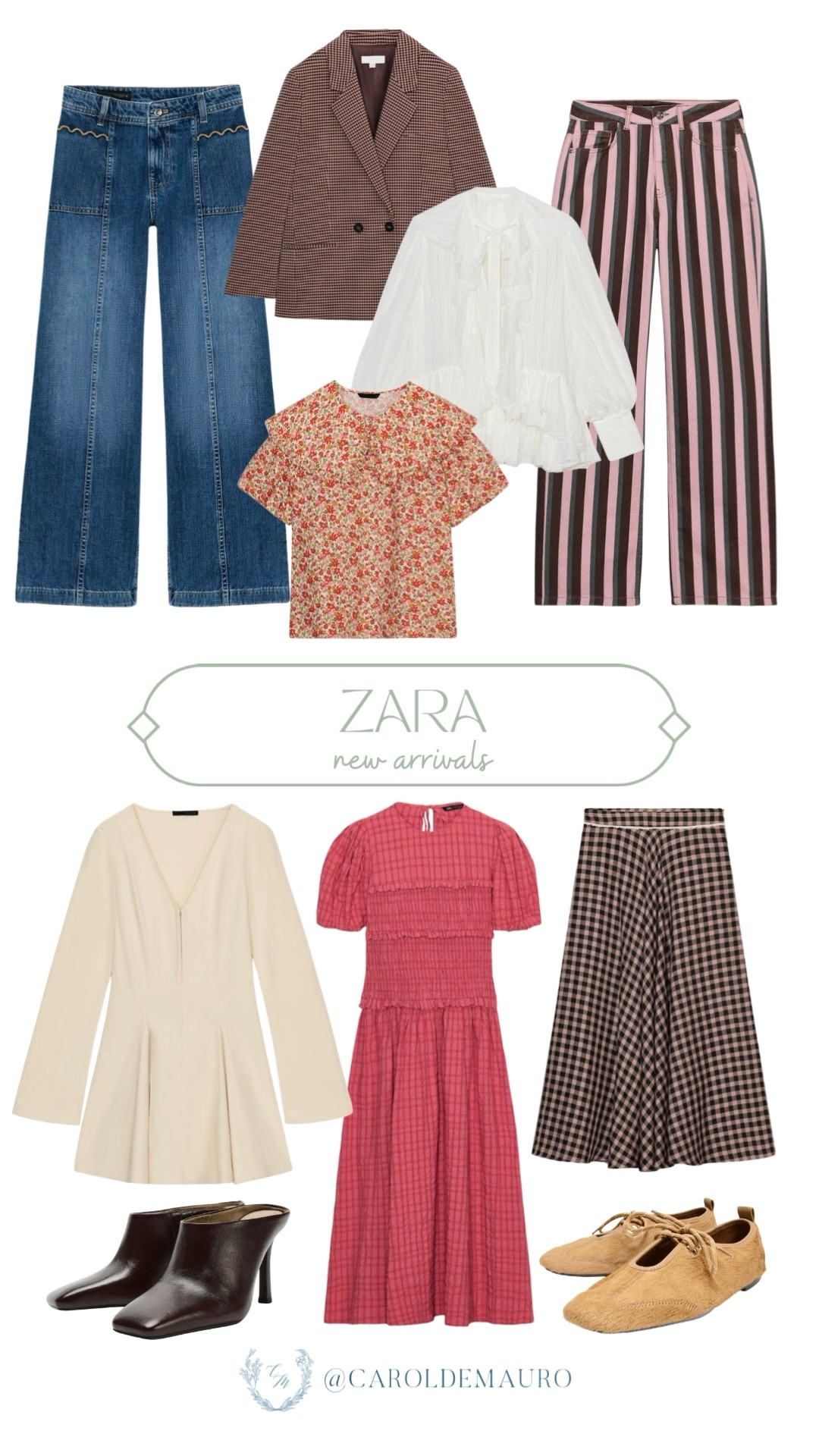Zara’s newest drop is the perfect mix of romantic florals, scalloped denim, and sharp tailoring. It’s exactly the wardrobe refresh needed to transition into spring with a bit of an edge.

new collection, fashion inspo, petite style, dressy look, elevated basics, capsule wardrobe, spring shoes, vacation inspo

#LTKSpringSale #LTKU #LTKSeasonal