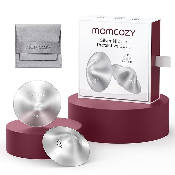Momcozy 999 Silver Nursing Cups Original Perforated Breathable Design, 999 Silver Nipple Cover fo... | Amazon (US)