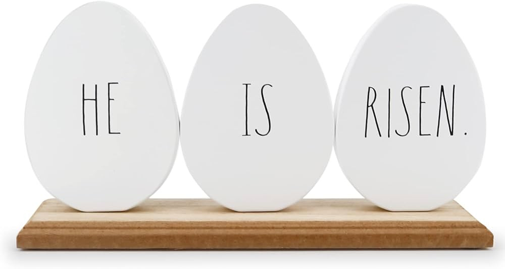 Rae Dunn Desk Plaque Easter Decor - Easter Decorations for the Home - Elegant Modern Spring Decor... | Amazon (US)