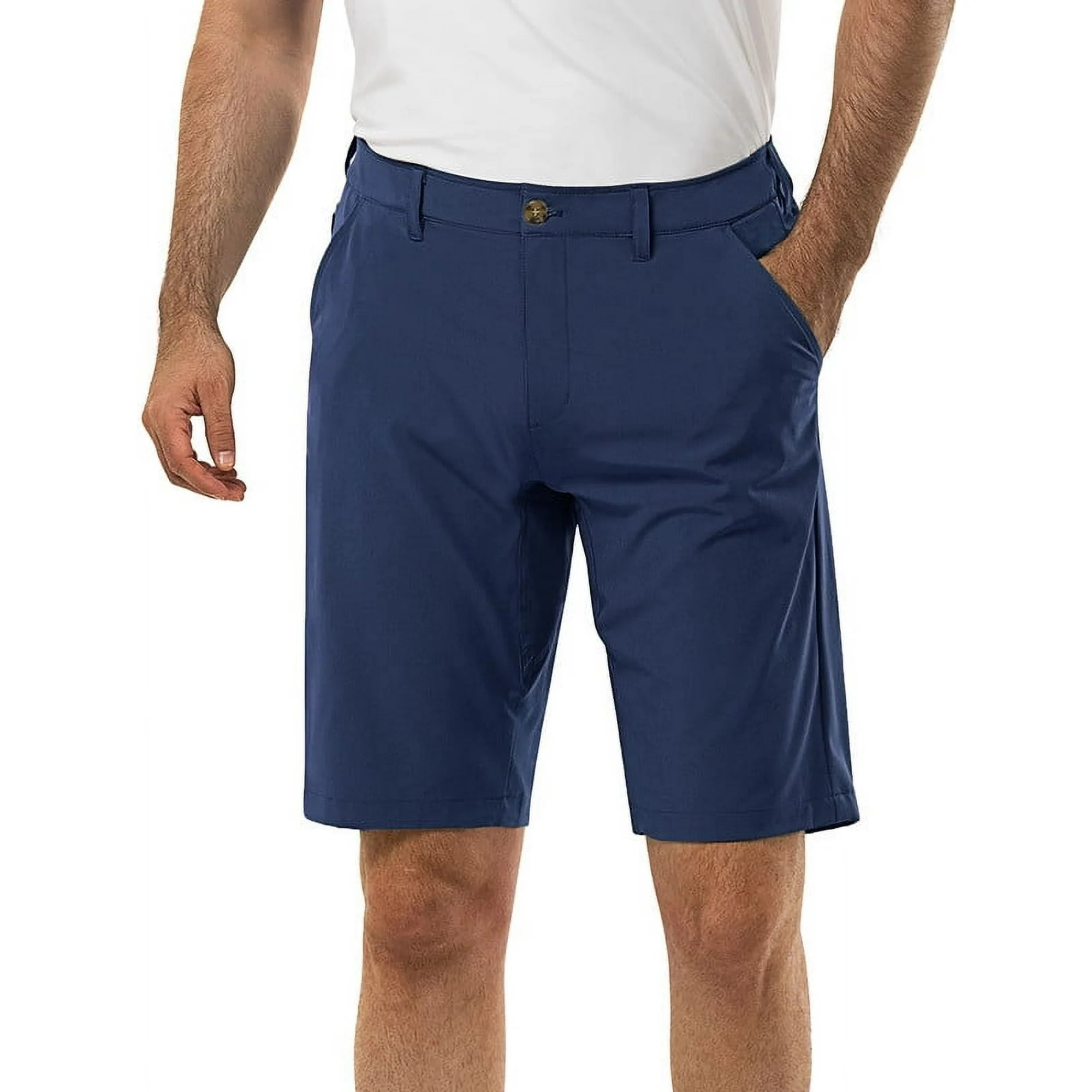 Off Road Ventures Mens Golf Shorts 11" Inseam Lightweight Dri Fit Stretch Hiking Shorts With Pock... | Walmart (US)
