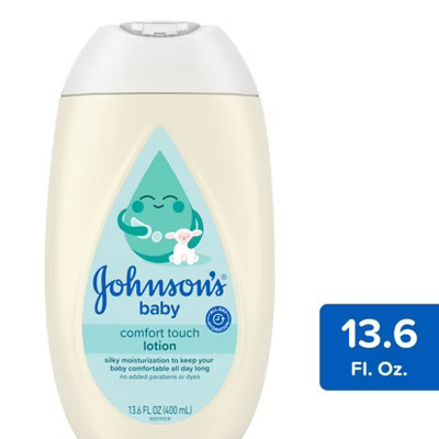 Johnson’s Comfort Touch Newborn Baby Face & Body Lotion - 13.6 fl oz | Target