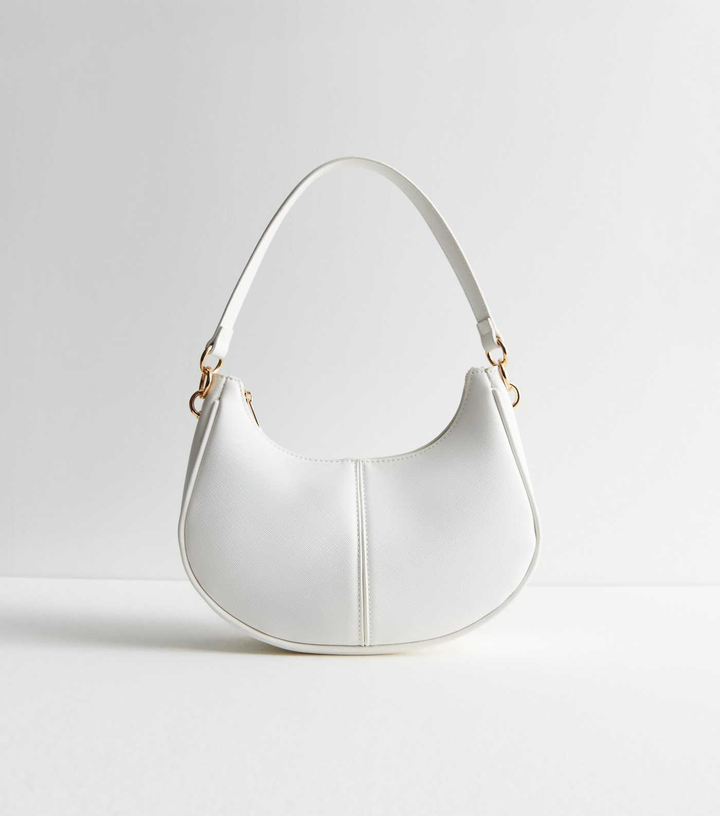 White Leather-Look Scoop Shoulder Bag
						
						Add to Saved Items
						Remove from Saved Ite... | New Look (UK)