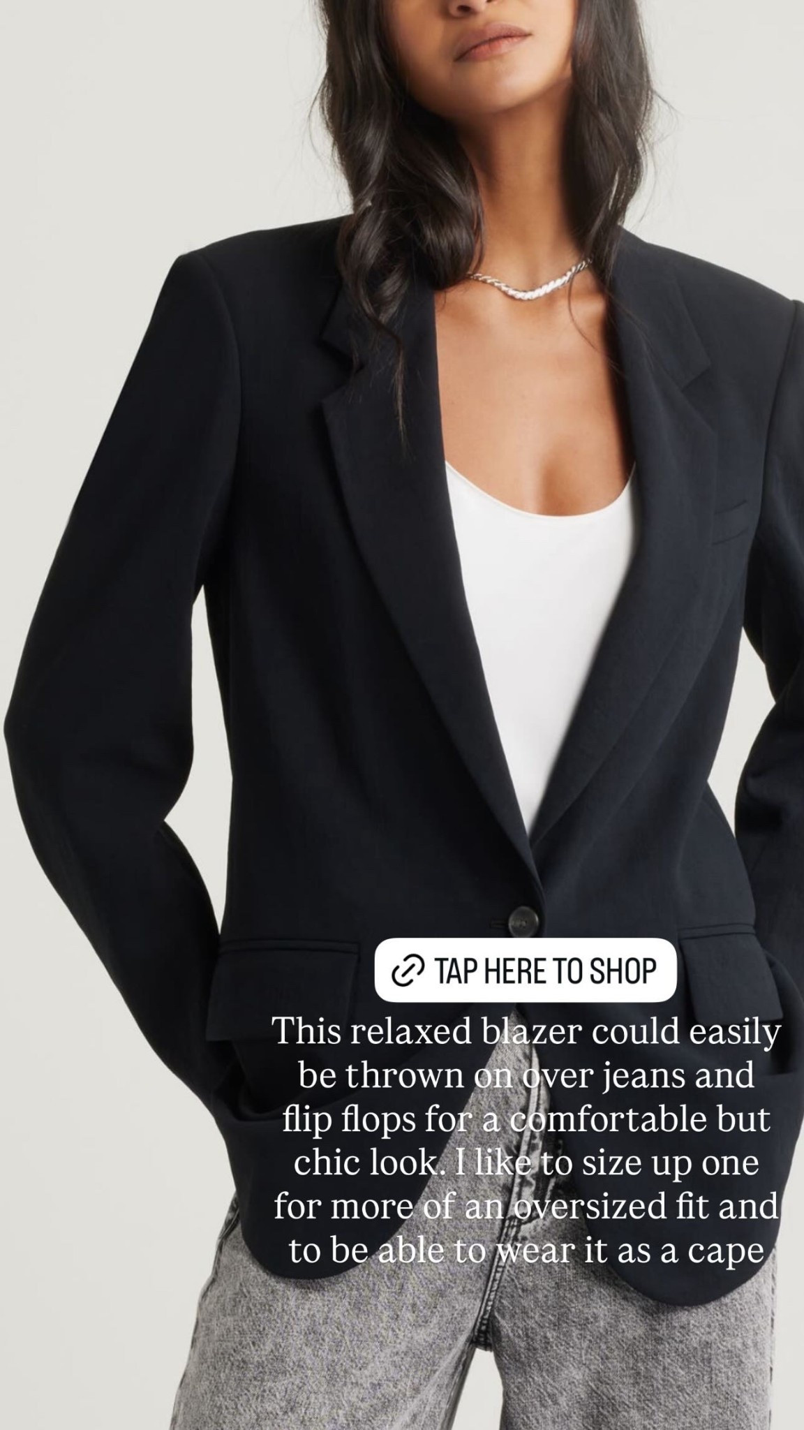 This relaxed blazer could easily be thrown on over jeans and flip flops for a comfortable but chic look. I likelto size up one for more of an oversized fit and to be able to wear it as a cape  

#LTKSeasonal #LTKgrwm #LTKOver40