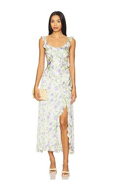 ASTR the Label Rosalina Dress in Cream Lavender Floral from Revolve.com | Revolve Clothing (Global)