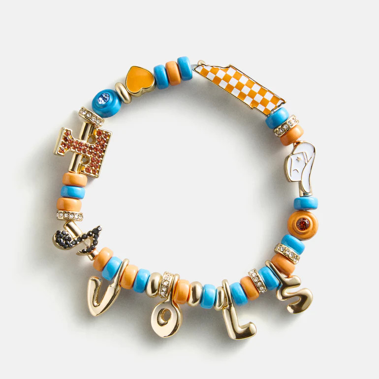 University of Tennessee Beaded Charm Bracelet - University of Tennesse | BaubleBar