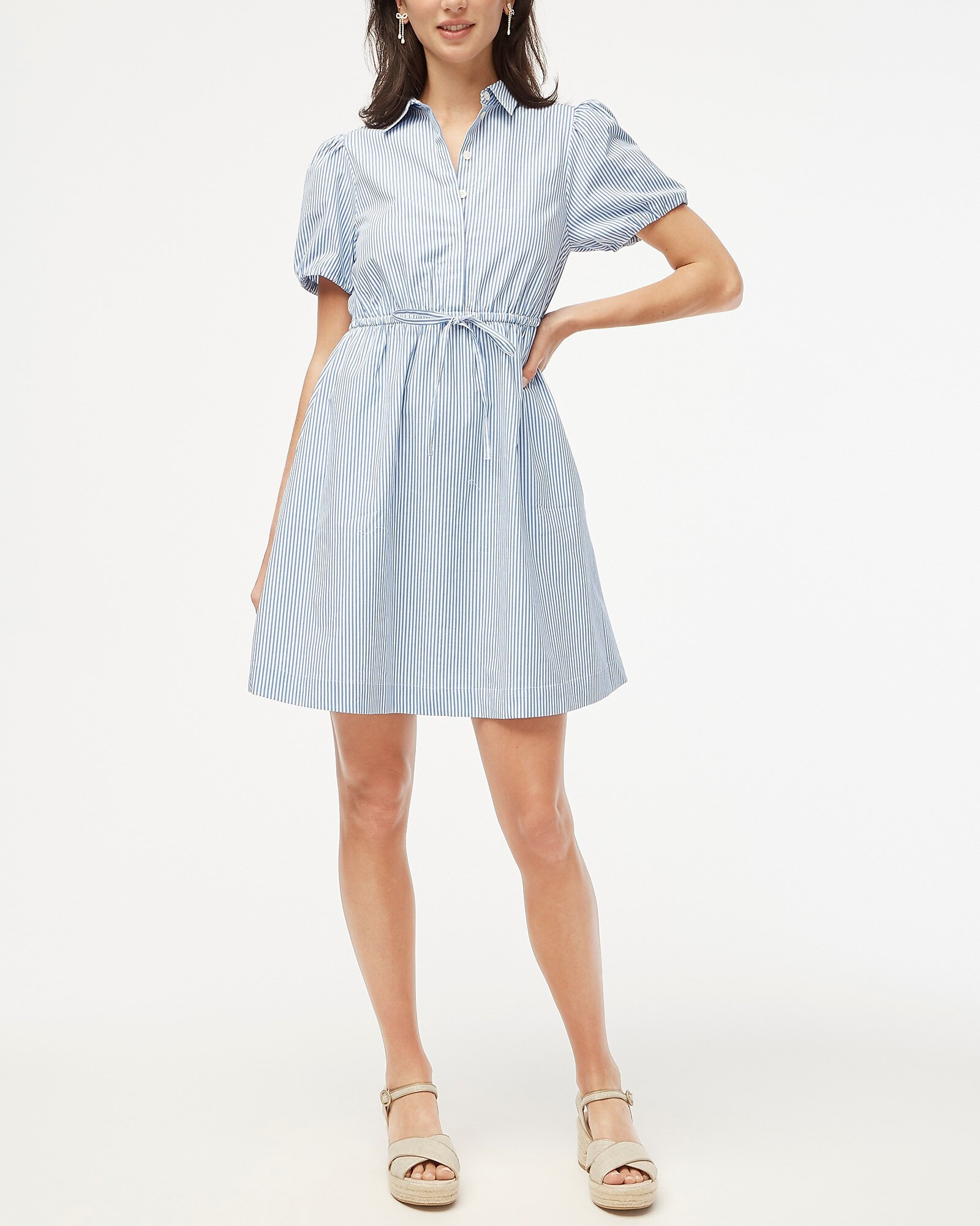 Short-sleeve collared mini dress | J.Crew Factory