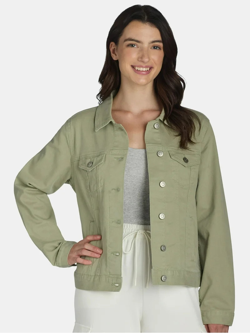 Time and Tru Women's Denim Jacket, Sizes XS-XXXL - Walmart.com | Walmart (US)