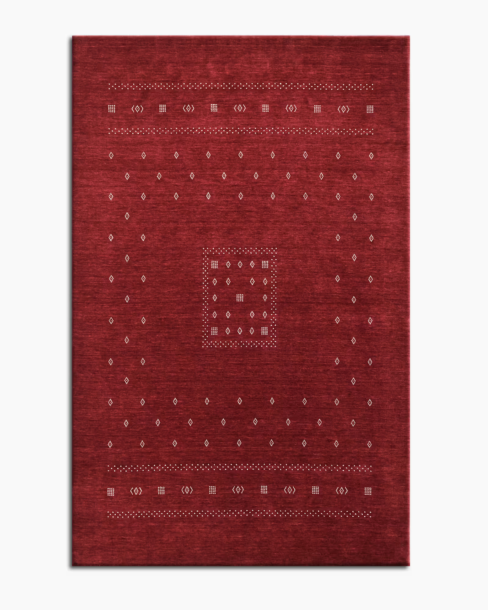 Dakota Hand-Loomed Wool Rug  in Red | Quince