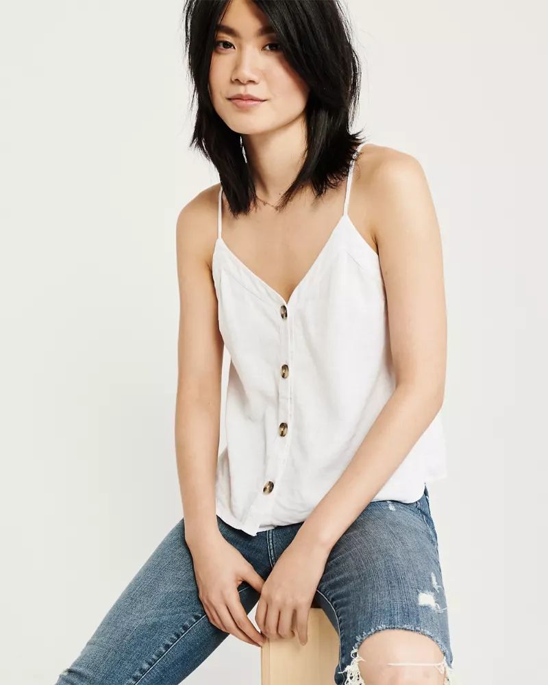 Button-Up Cami | Abercrombie & Fitch US & UK