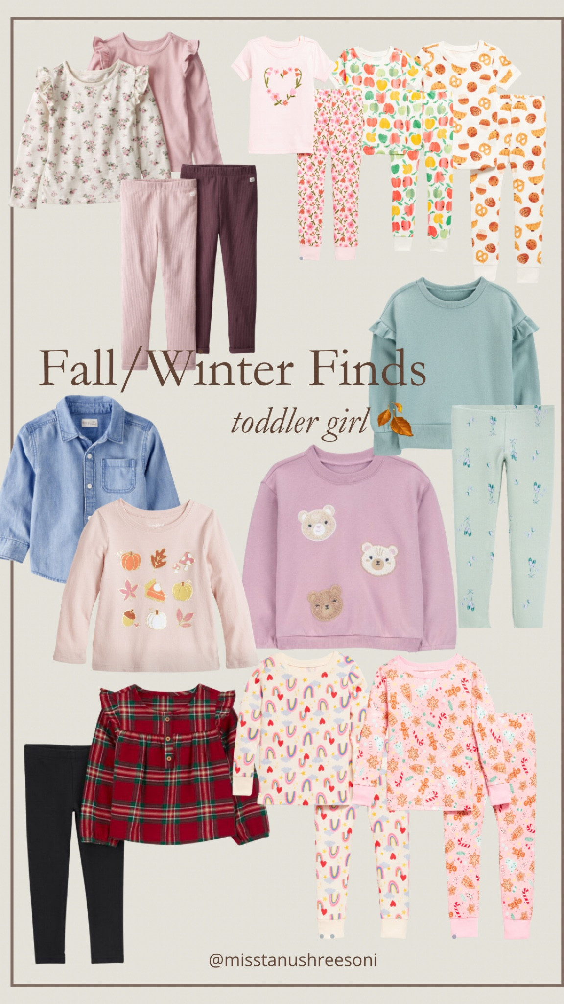 Toddler girl fall and winter clothes 🩷✨


Toddler outfits, toddler style, kids clothing, toddler basics, fall toddler, old navy sale, gap sale, cute toddler clothes, fall toddler girl, toddler girl outfits, toddler pajamas, pjs, family matching pjs, festive pajamas, toddler fall pajamas, toddler winter pajamas, Christmas pjs

#LTKFamily #LTKKids #LTKBaby