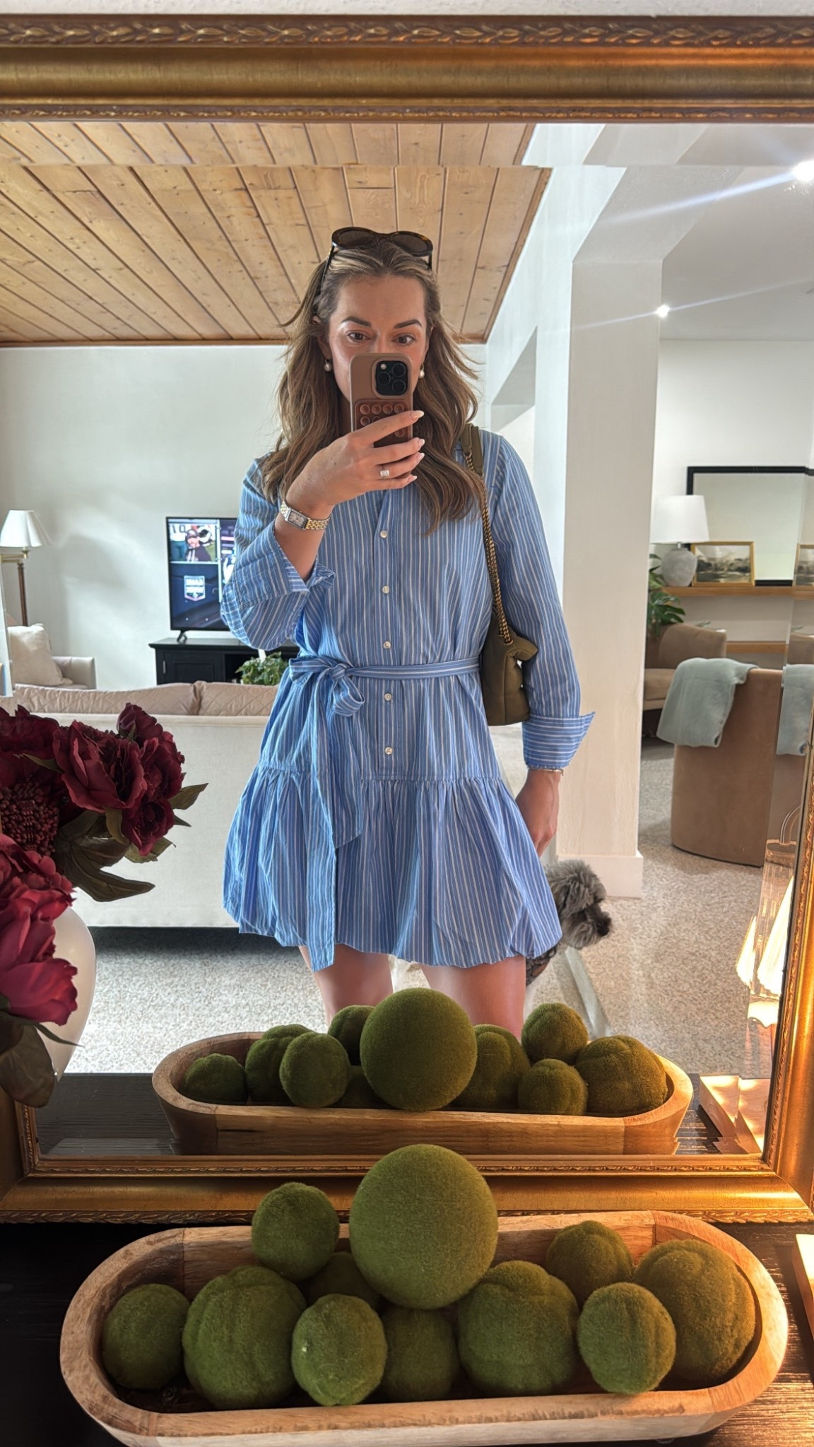 Wearing size small 

Lizaflats, dress, affordable find, fall 