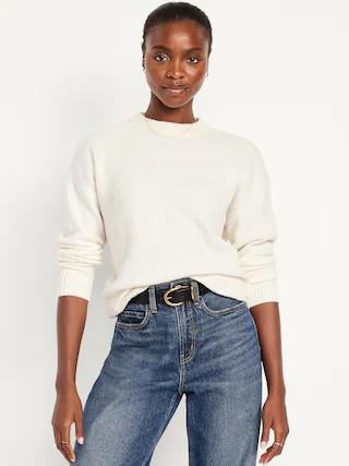SoSoft Crew-Neck Tunic Sweater | Old Navy (CA)